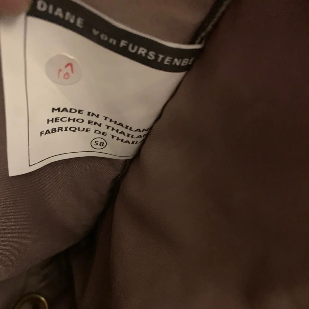 Diane Von Furstenburg monogram satchel bag